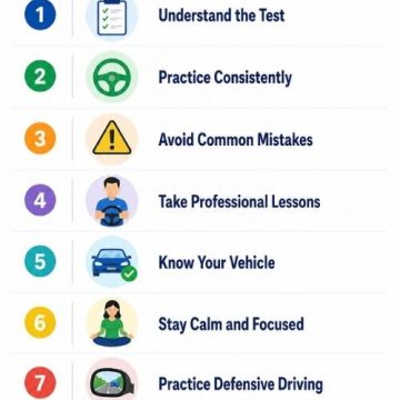 how to pass the test infographic