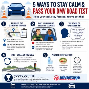stay calm during roadtest